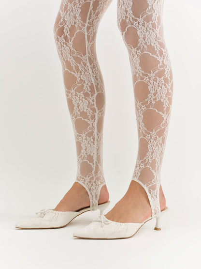 For Love and Lemons - Colette Mule Heel - Cream