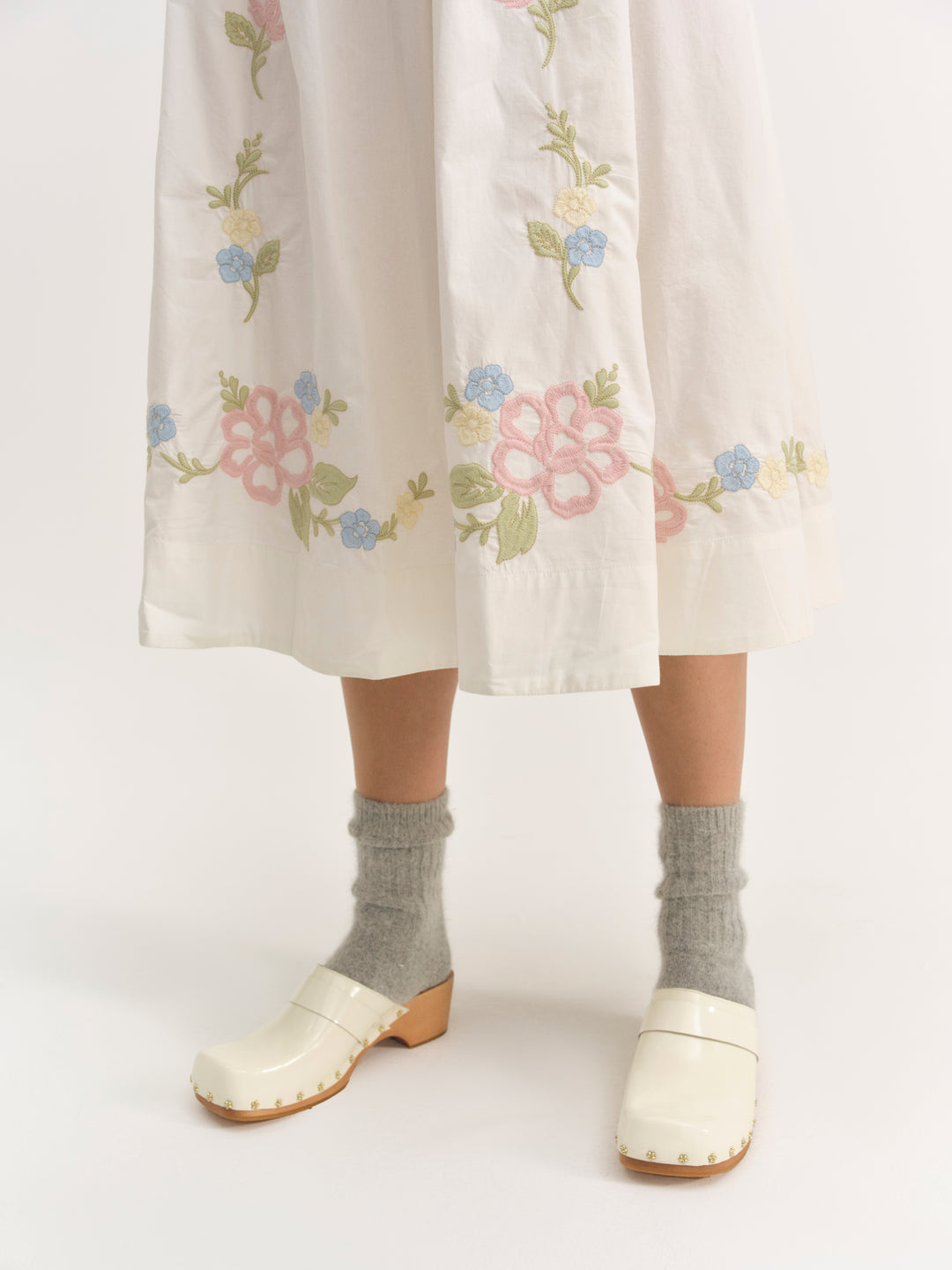 For Love and Lemons - Adahlia Clog - Cream