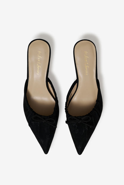 For Love and Lemons - Colette Mule Heel - Black