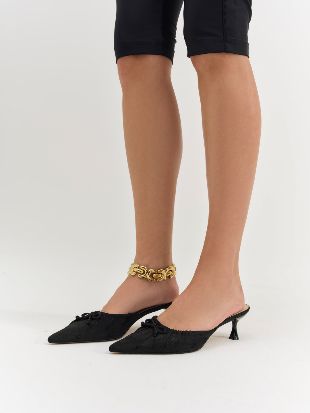 For Love and Lemons - Colette Mule Heel - Black