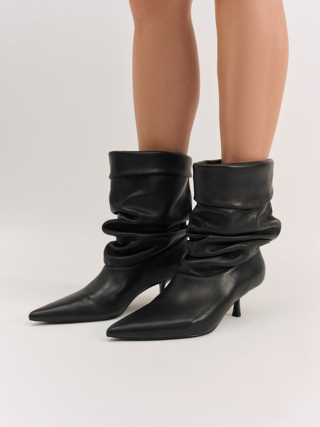 For Love and Lemons - Verbana Slouch Boot - Black