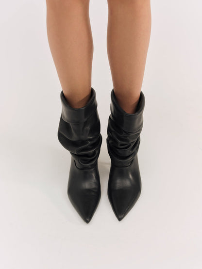 For Love and Lemons - Verbana Slouch Boot - Black