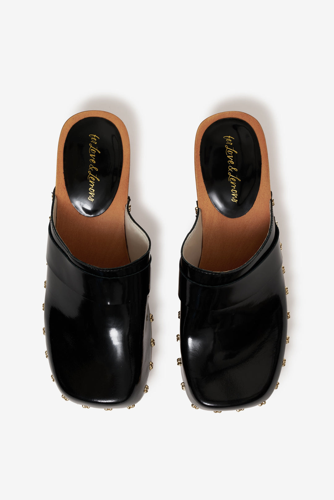 For Love and Lemons - Adahlia Clog - Black