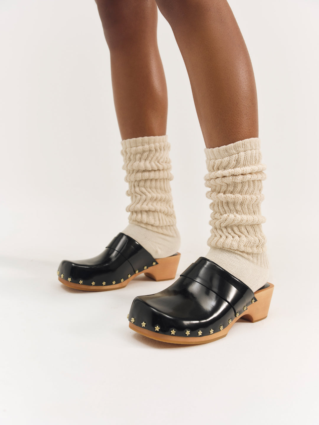 For Love and Lemons - Adahlia Clog - Black