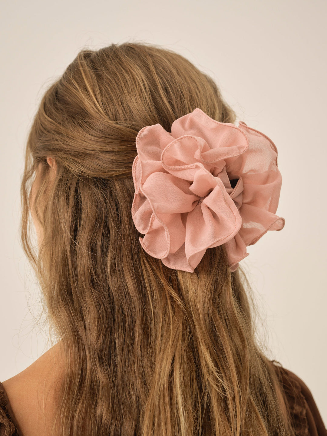For Love and Lemons - Rosette Hair Clip - Dusty Rose