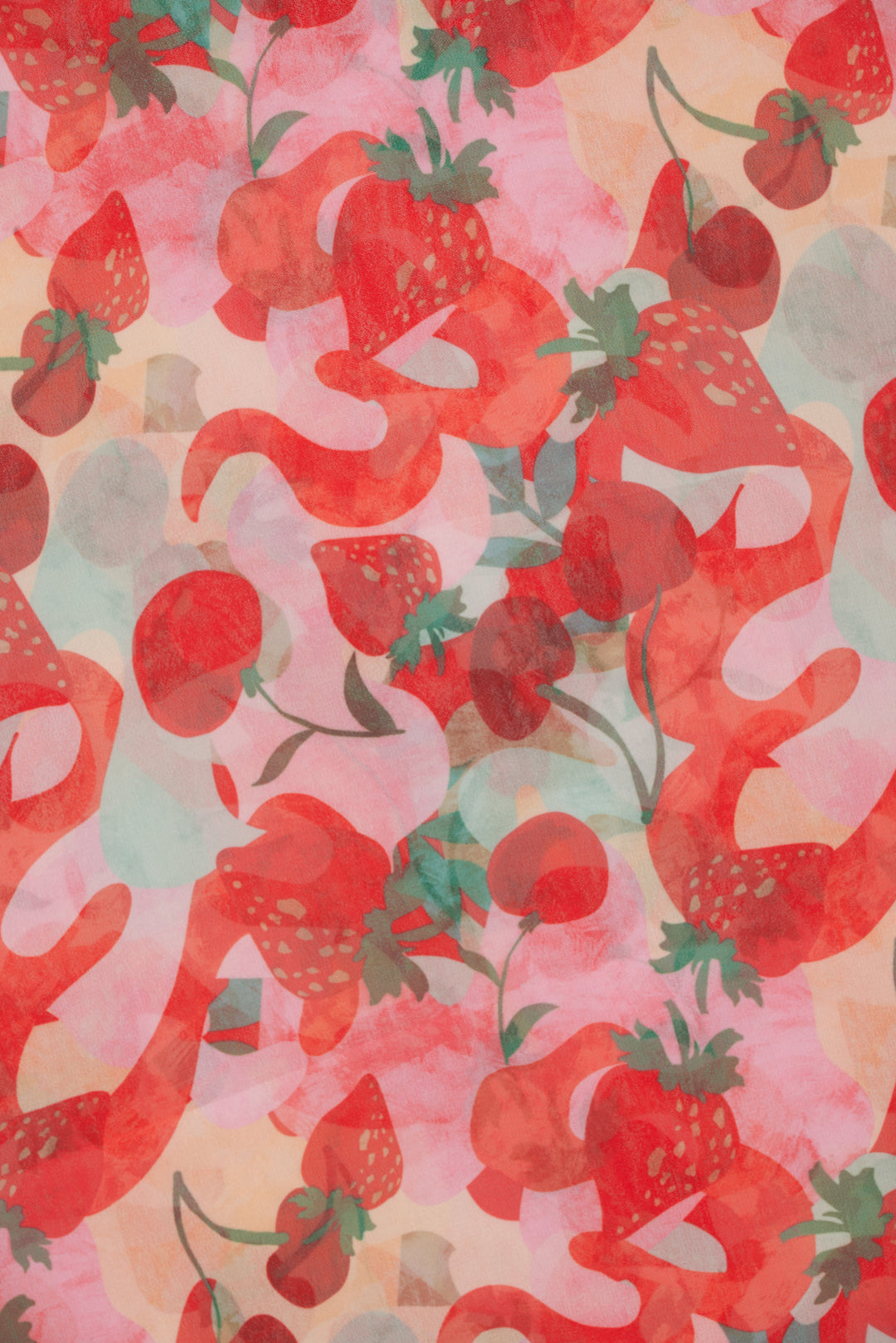 For Love and Lemons - Ambrosia Print Headscarf - Red
