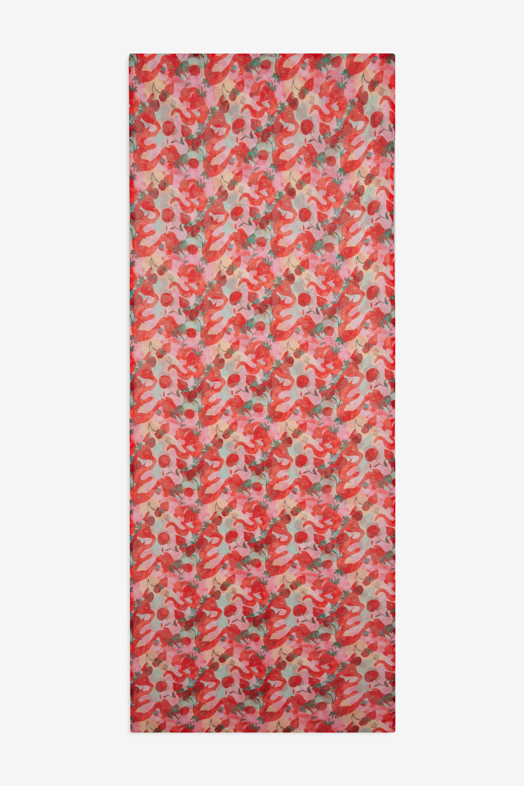 For Love and Lemons - Ambrosia Print Headscarf - Red