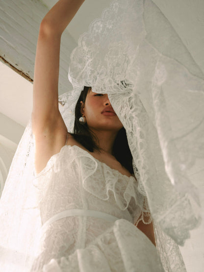 For Love and Lemons - Juno Veil - White