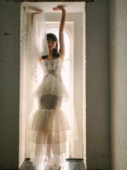For Love and Lemons - Juno Veil - White