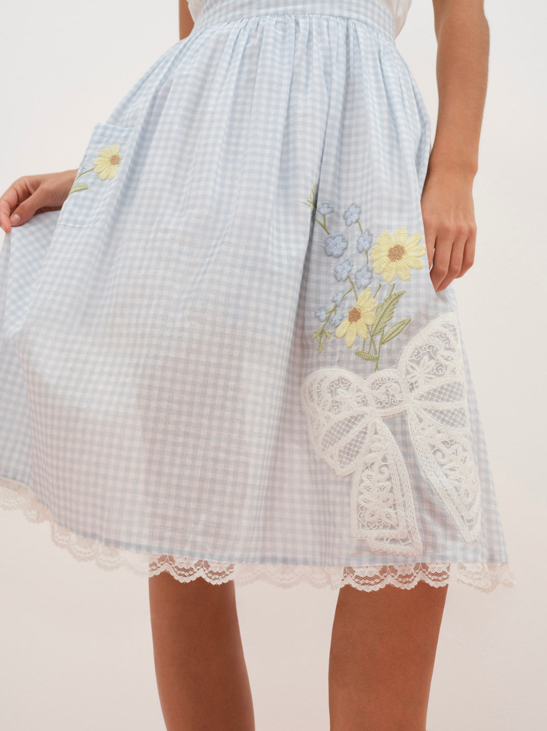 For Love and Lemons - Bluebell Gingham Apron - Blue