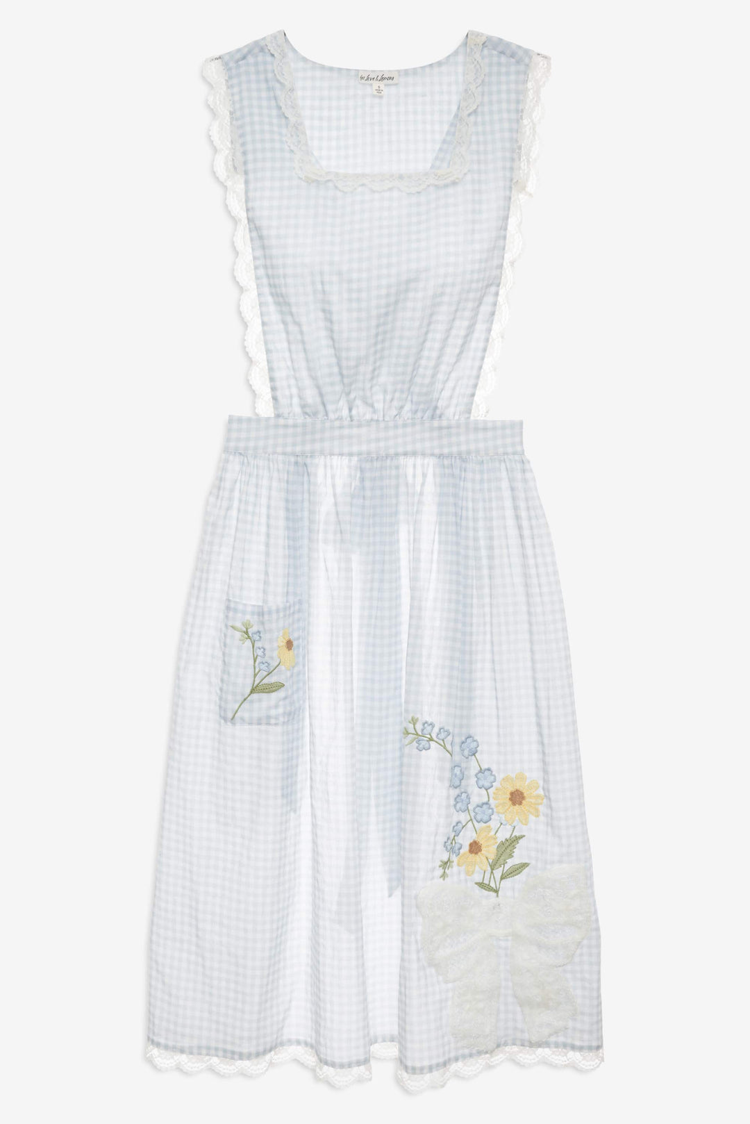 For Love and Lemons - Bluebell Gingham Apron - Blue