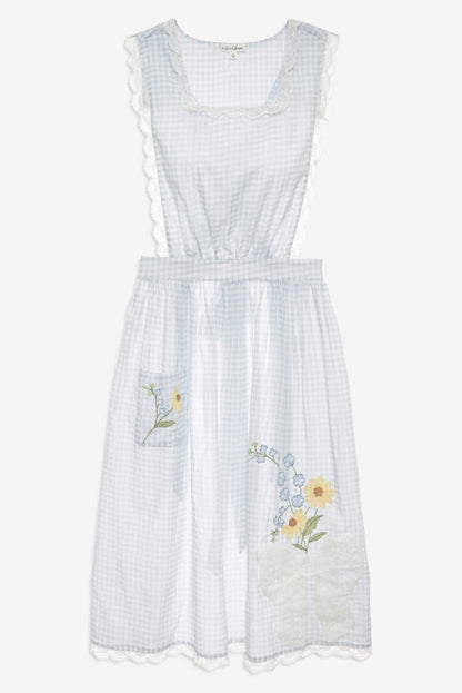 For Love and Lemons - Bluebell Gingham Apron - Blue