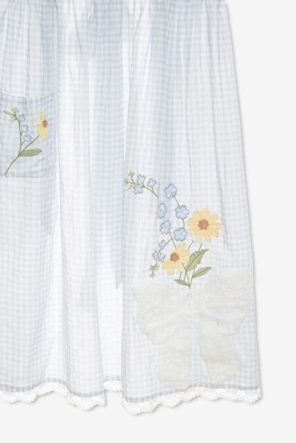 For Love and Lemons - Bluebell Gingham Apron - Blue