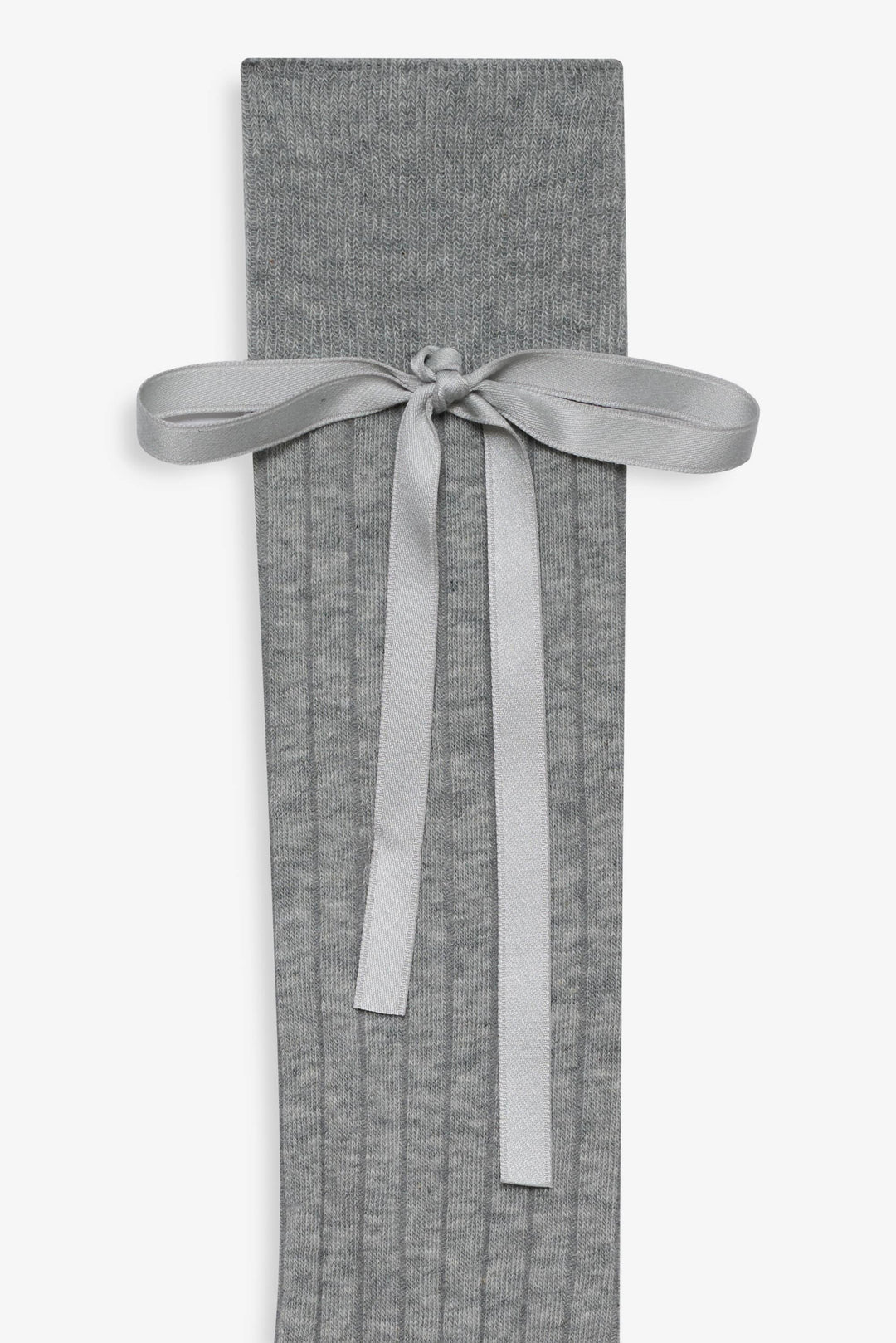For Love and Lemons - Knee-High Bow Socks - Grey