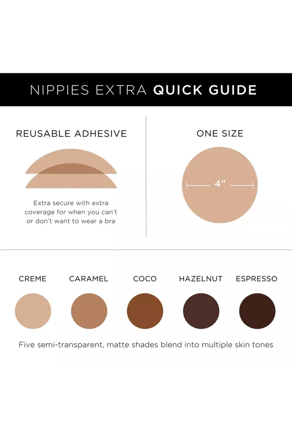 For Love and Lemons - Nippies Skin Adhesive Covers - Hazelnut