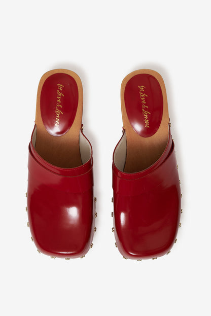 For Love and Lemons - Adahlia Clog - Red