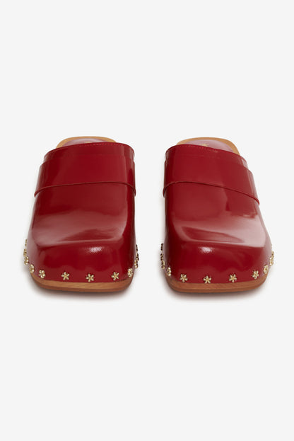 For Love and Lemons - Adahlia Clog - Red