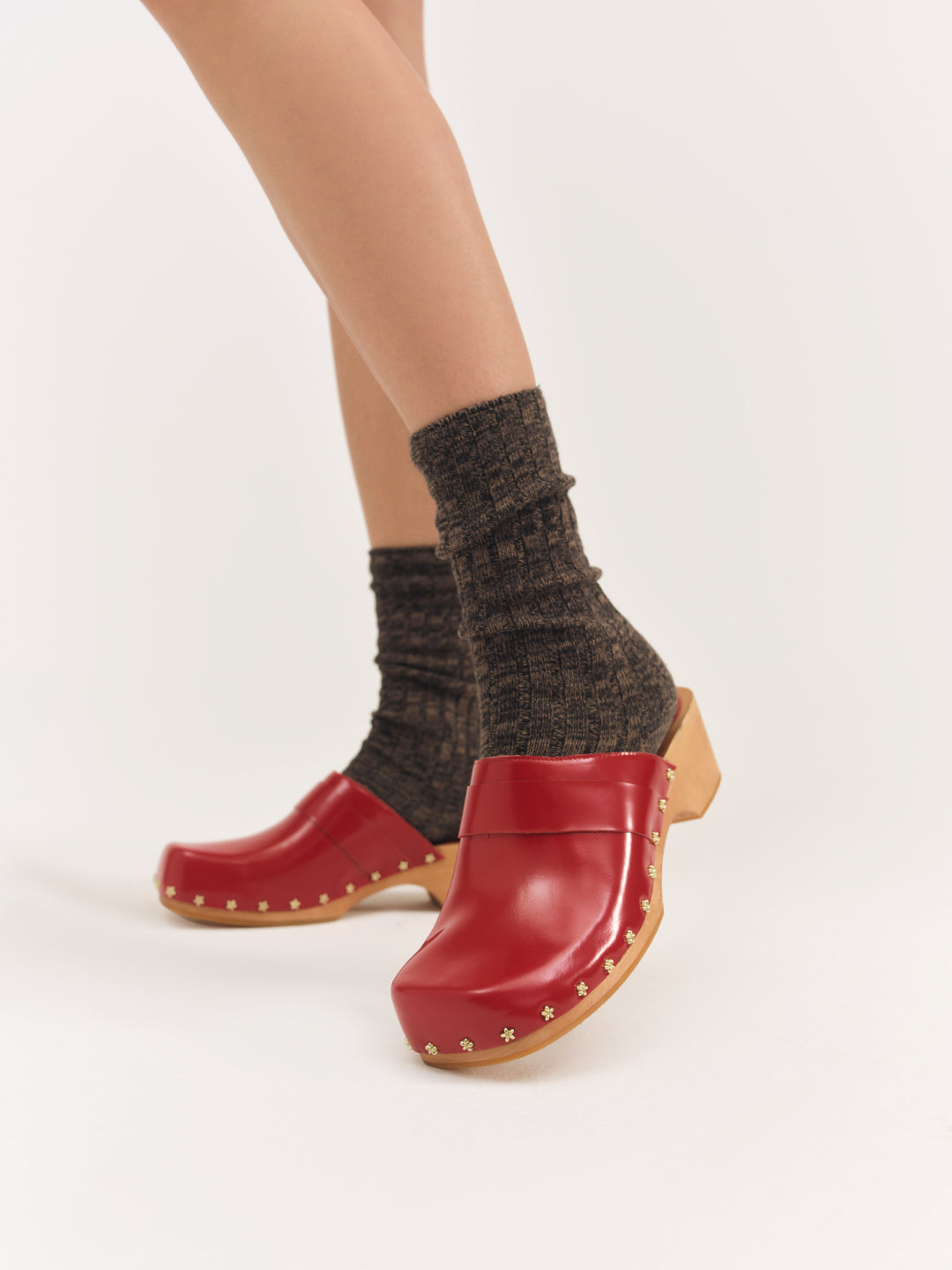 For Love and Lemons - Adahlia Clog - Red
