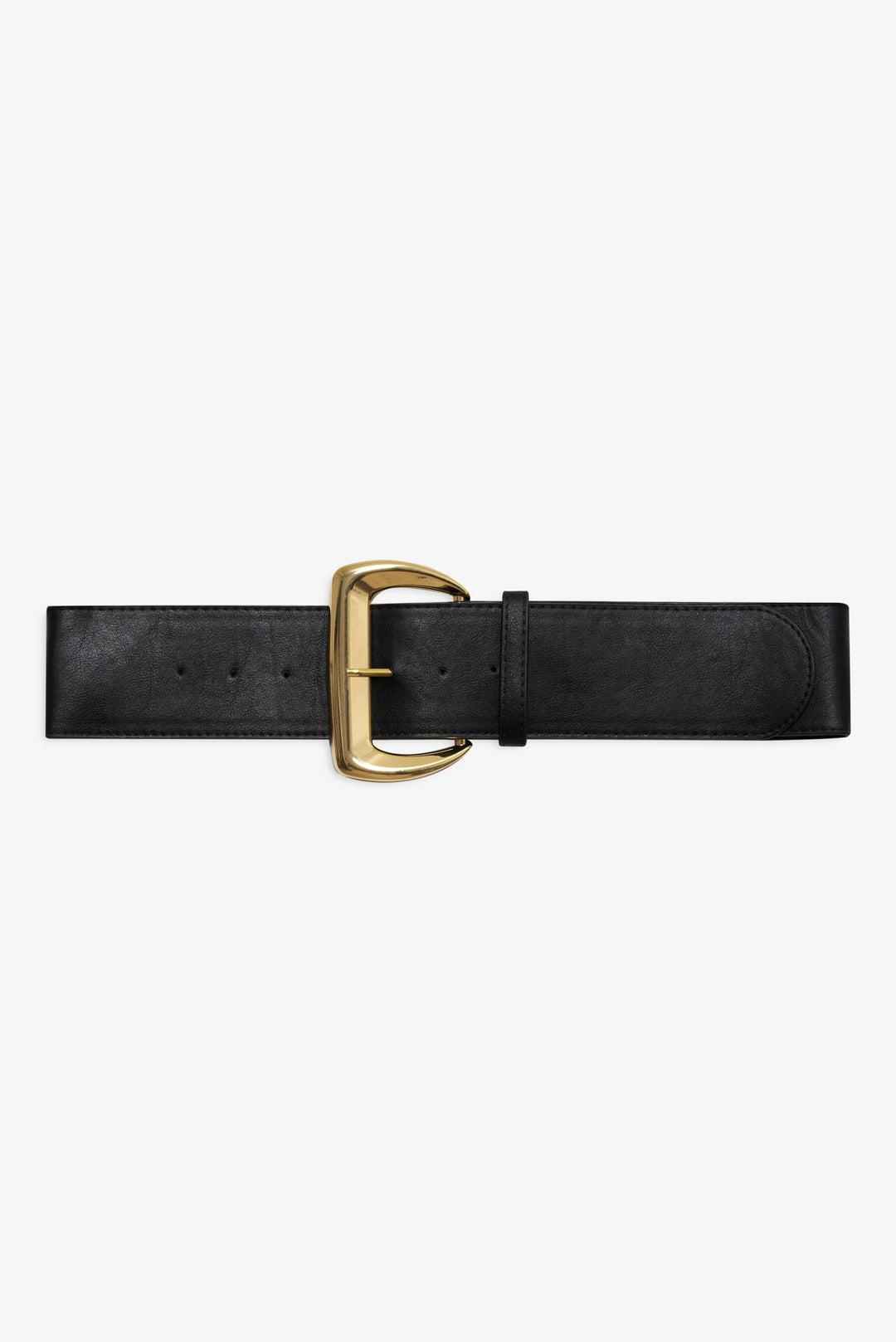 For Love and Lemons - Wide Buckle Hip Belt - Black