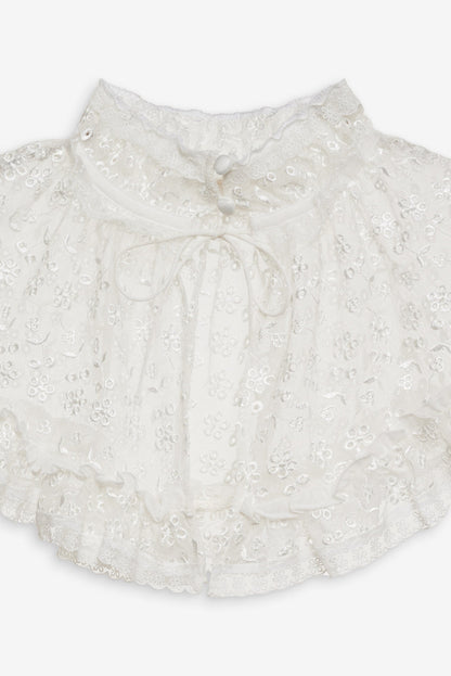 For Love and Lemons - Layer Cake Chiffon Collar - White