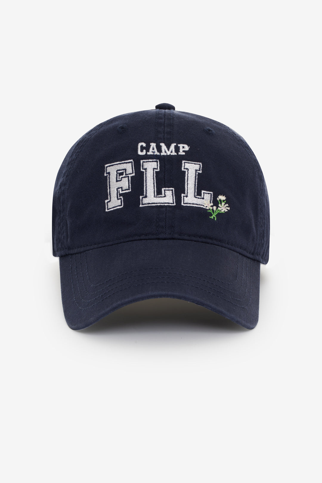 For Love and Lemons - Camp Embroidered Baseball Cap - Navy