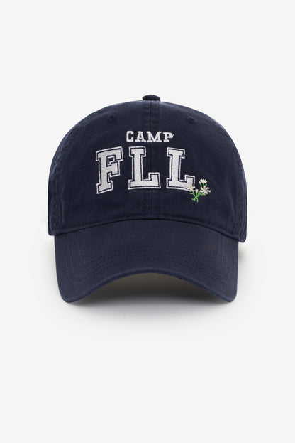 For Love and Lemons - Camp Embroidered Baseball Cap - Navy