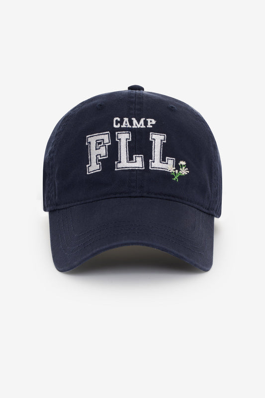For Love and Lemons - Camp Embroidered Baseball Cap - Navy