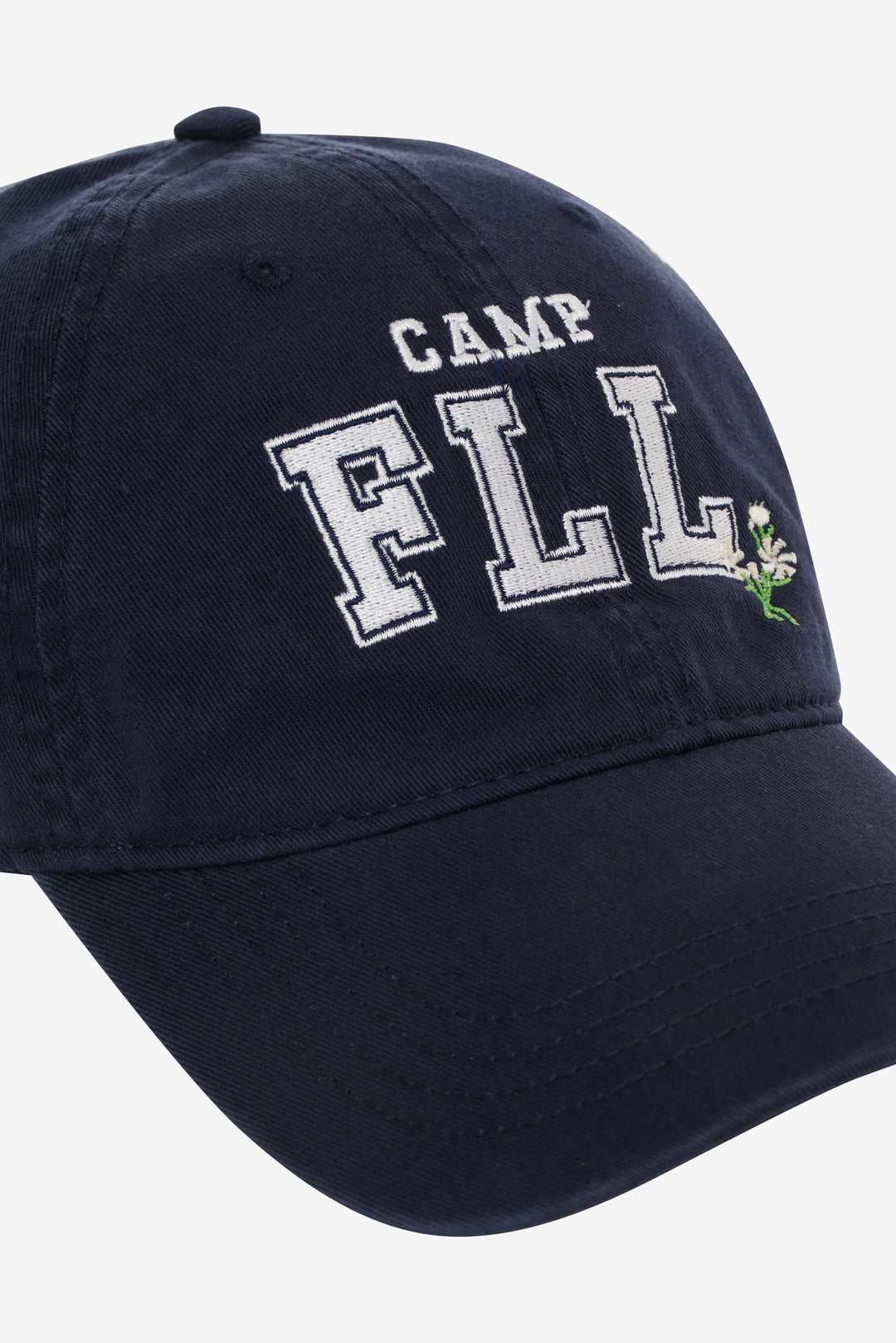 For Love and Lemons - Camp Embroidered Baseball Cap - Navy
