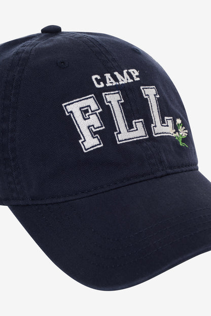 For Love and Lemons - Camp Embroidered Baseball Cap - Navy