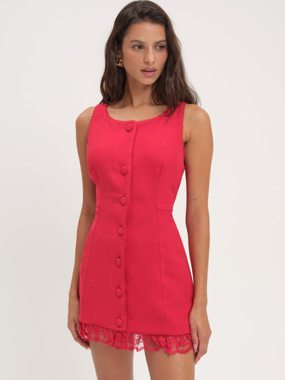 For Love and Lemons - Venus Mini Dress - Red
