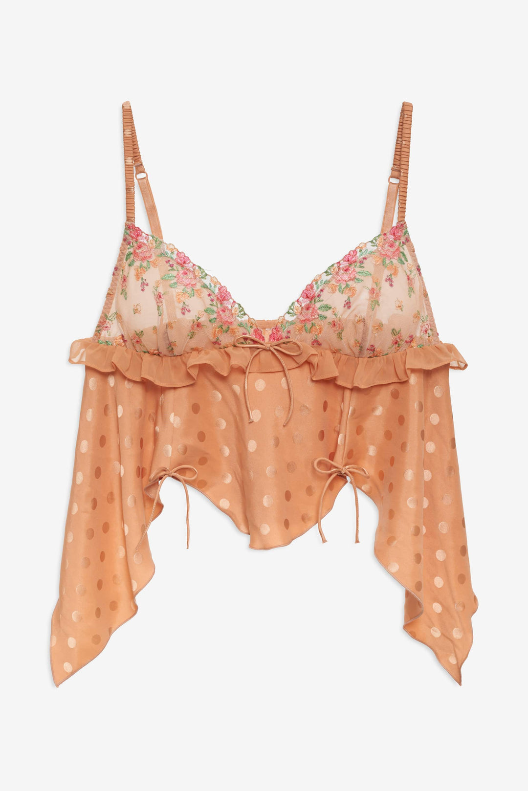 For Love and Lemons - Glimmer Rosebud Sleep Top - Rose Gold