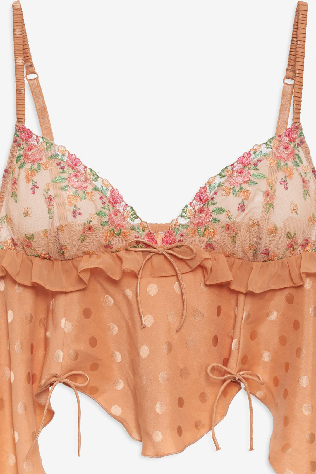 For Love and Lemons - Glimmer Rosebud Sleep Top - Rose Gold