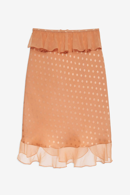 For Love and Lemons - Glimmer Rosebud Midi Skirt - Rose Gold