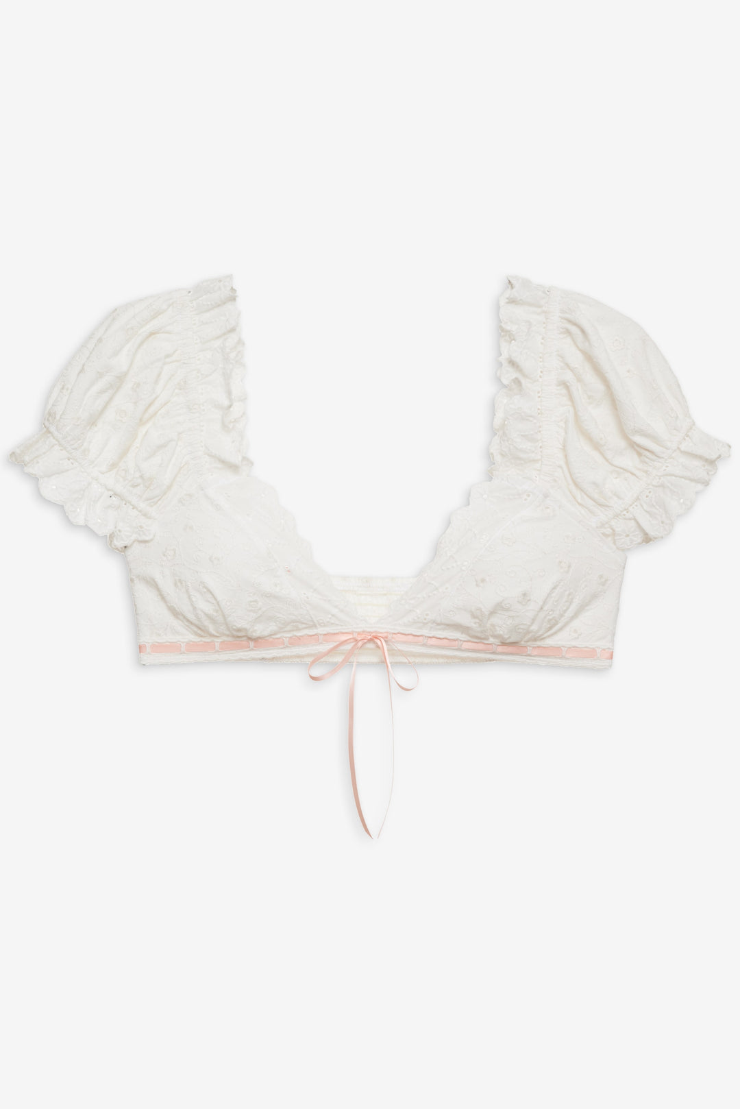 For Love and Lemons - Summer Swirl Eyelet Top - White