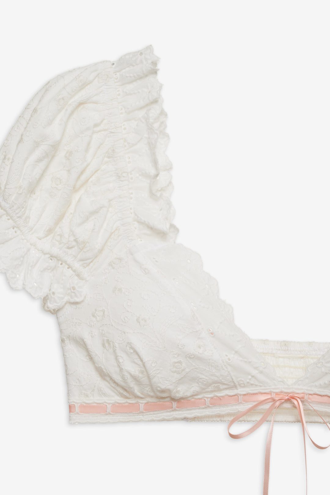 For Love and Lemons - Summer Swirl Eyelet Top - White