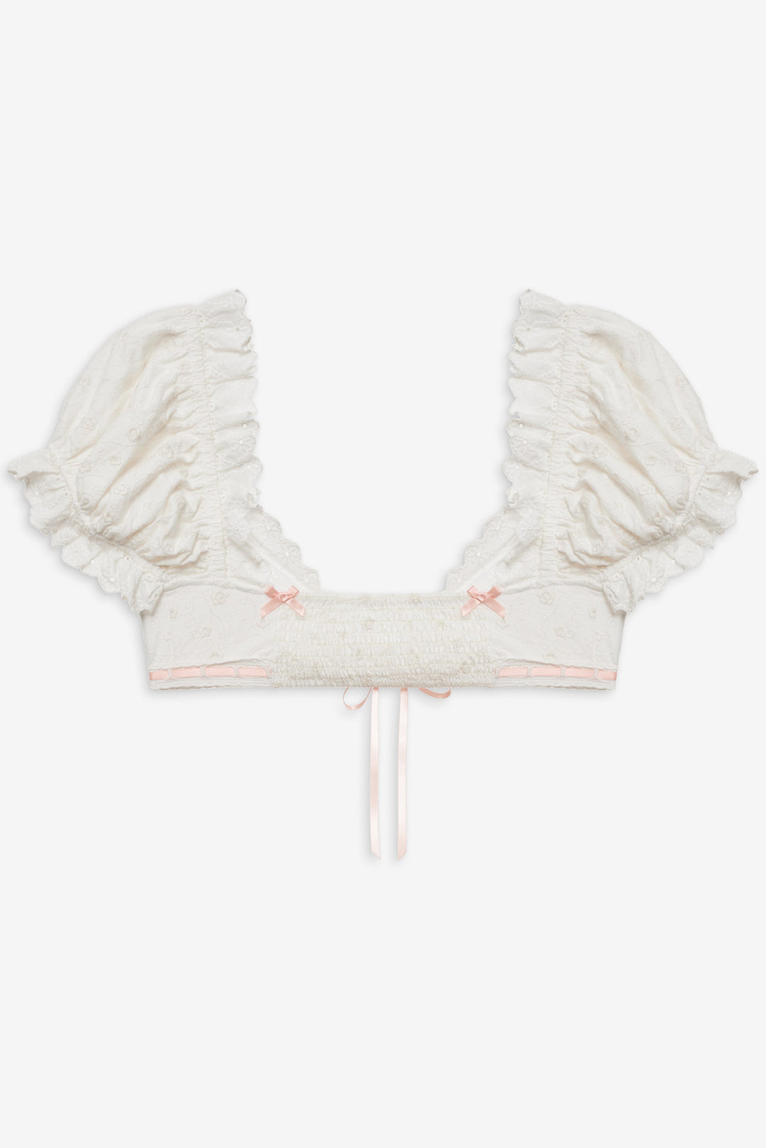 For Love and Lemons - Summer Swirl Eyelet Top - White
