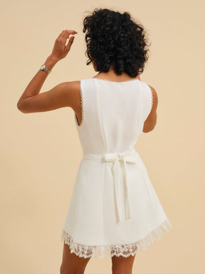 For Love and Lemons - Venus Mini Dress - White