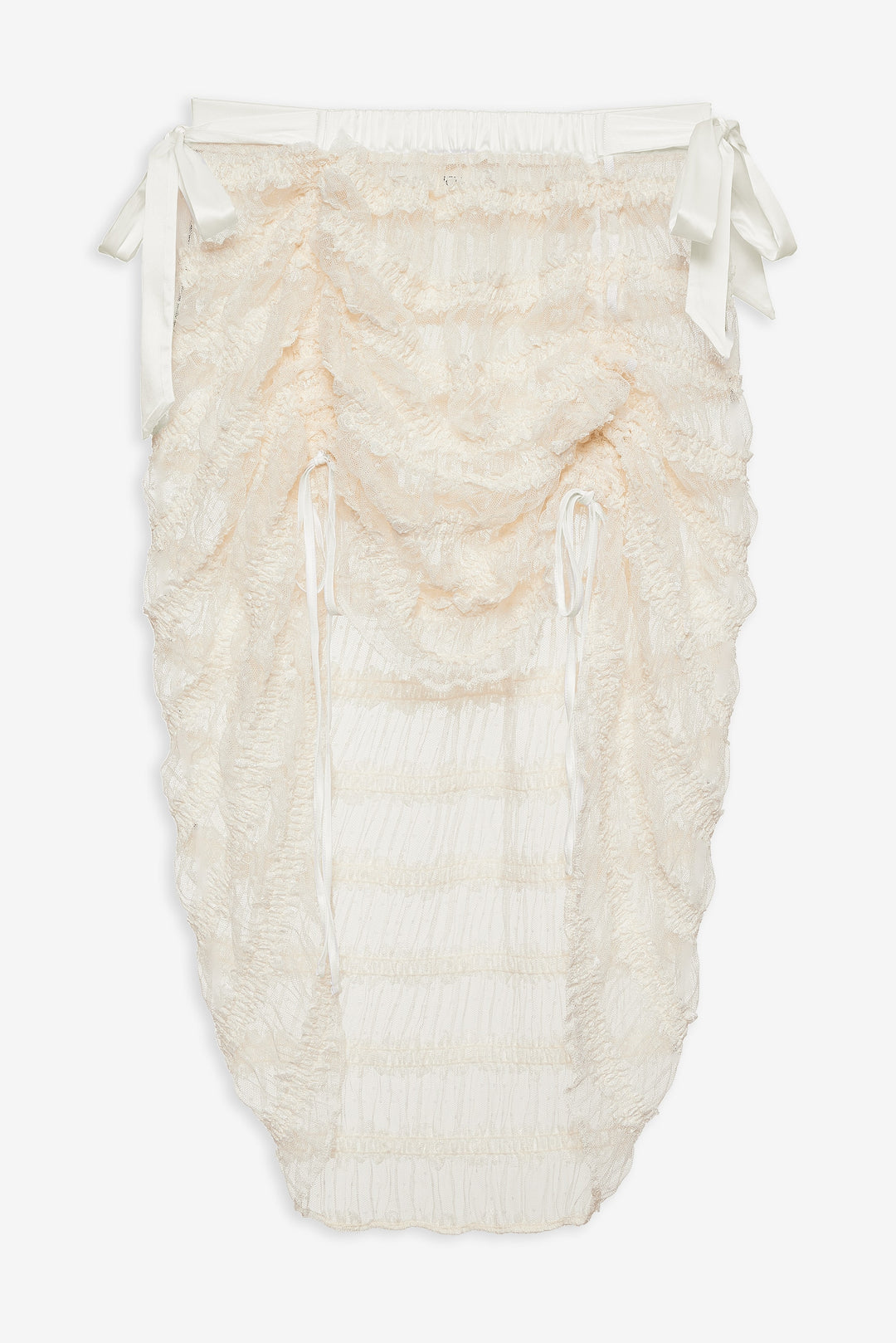 For Love and Lemons - Romy Midi Slip Skirt - White