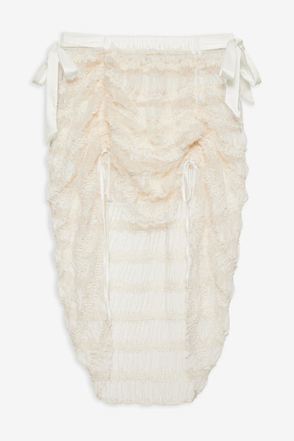 For Love and Lemons - Romy Midi Slip Skirt - White
