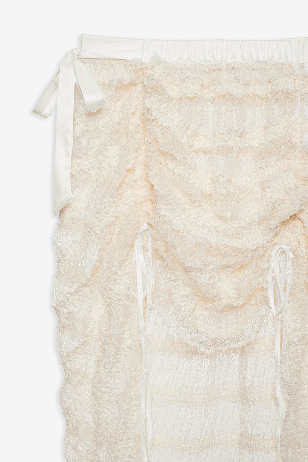 For Love and Lemons - Romy Midi Slip Skirt - White