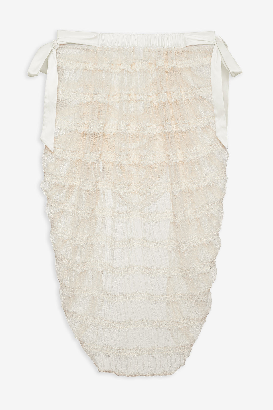 For Love and Lemons - Romy Midi Slip Skirt - White