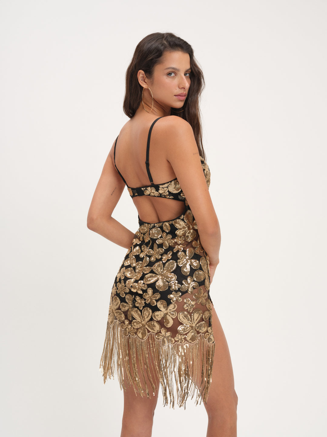 For Love and Lemons - Colette Mini Dress - Gold