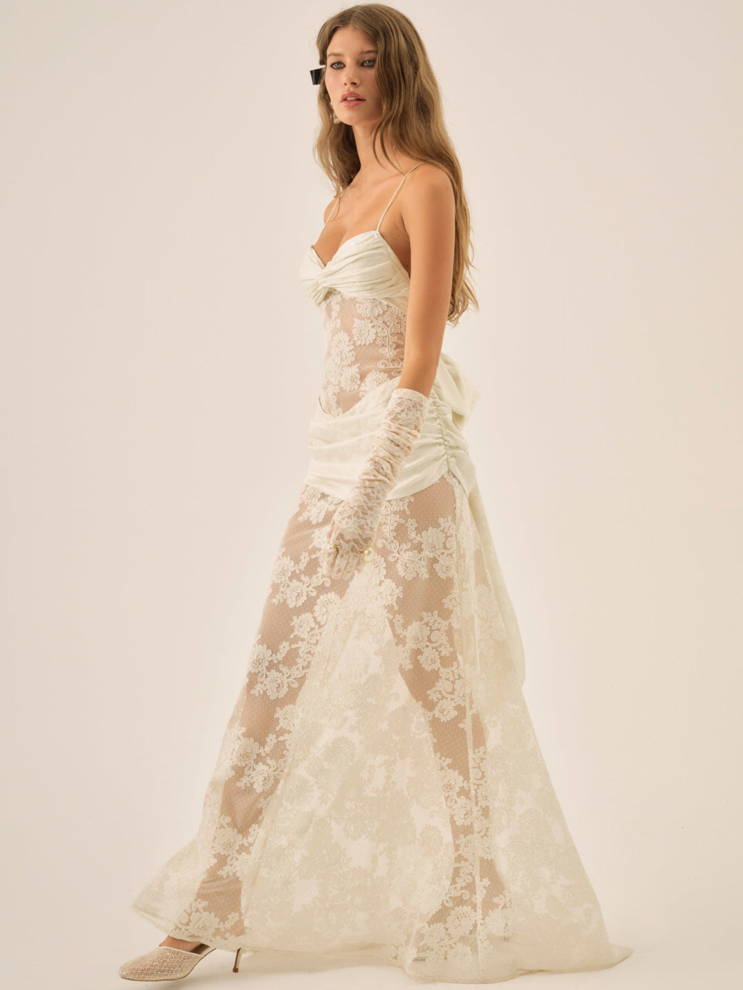 For Love and Lemons - Daisy Lace Gown - Cream