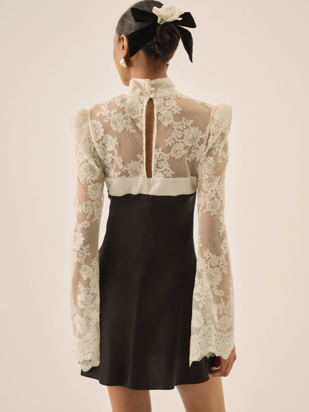 For Love and Lemons - Grace Lace Mini Dress - Cream