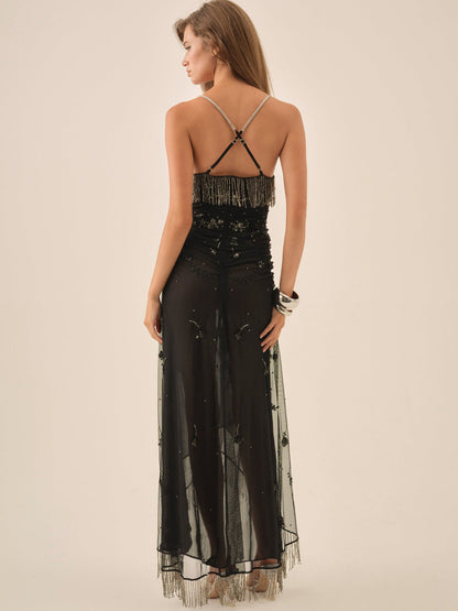 For Love and Lemons - Cher Maxi Dress - Black
