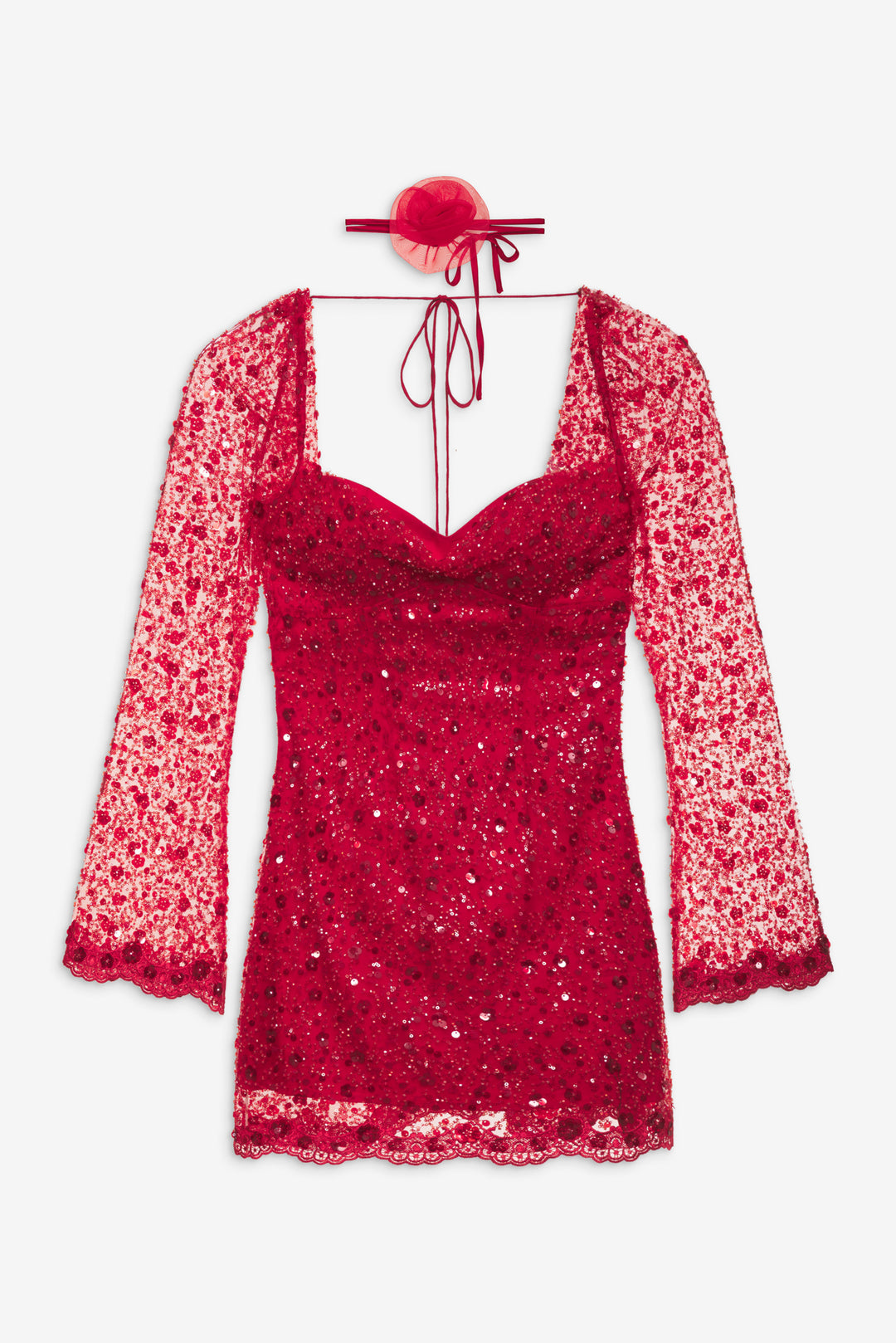For Love and Lemons - Gwendolyn Mini Dress - Red