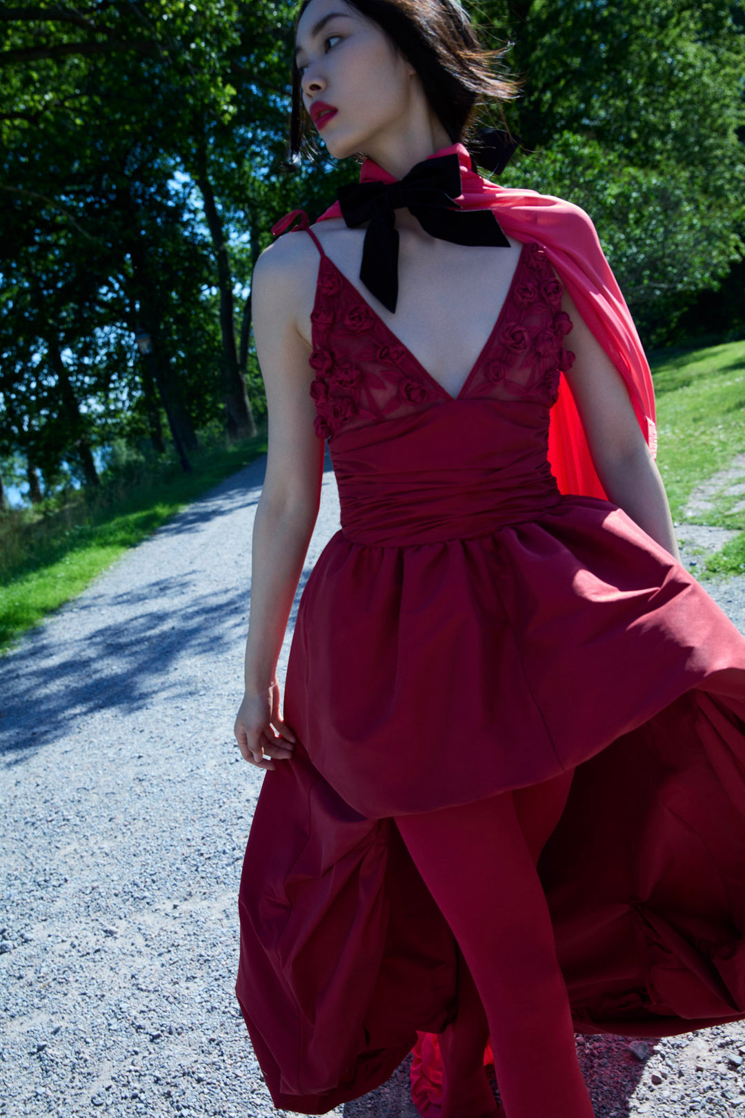 For Love and Lemons - Esmeralda Gown - Red