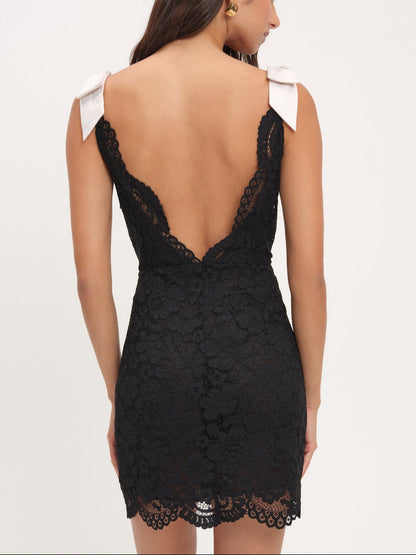 For Love and Lemons - Lakeside Mini Dress - Black