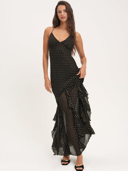 For Love and Lemons - Elea Maxi Dress - Black