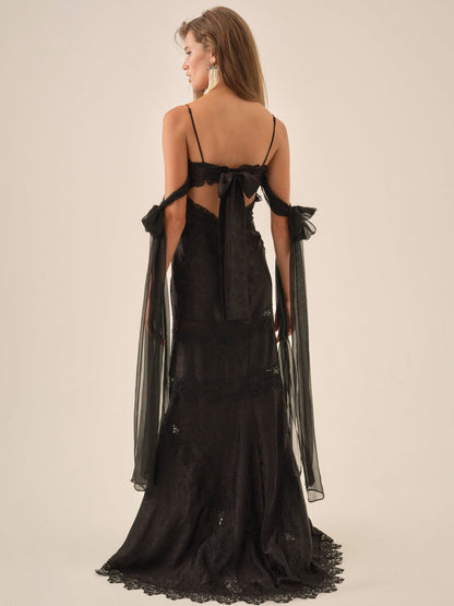 For Love and Lemons - Rita Lace Gown - Black